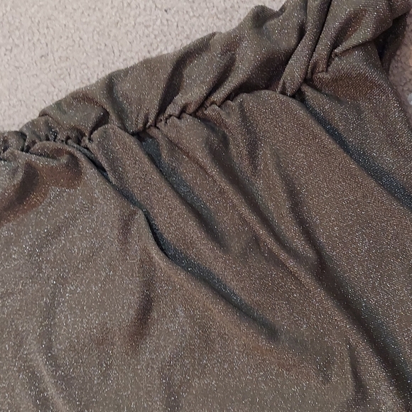 Free People Poppy Ruched Mini Dress Green Small NEW - Picture 10 of 13